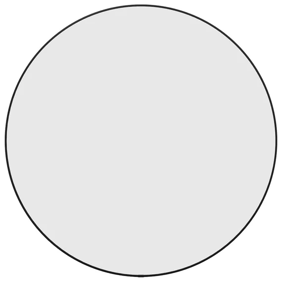 fekete falitükör í 60 cm Kerek