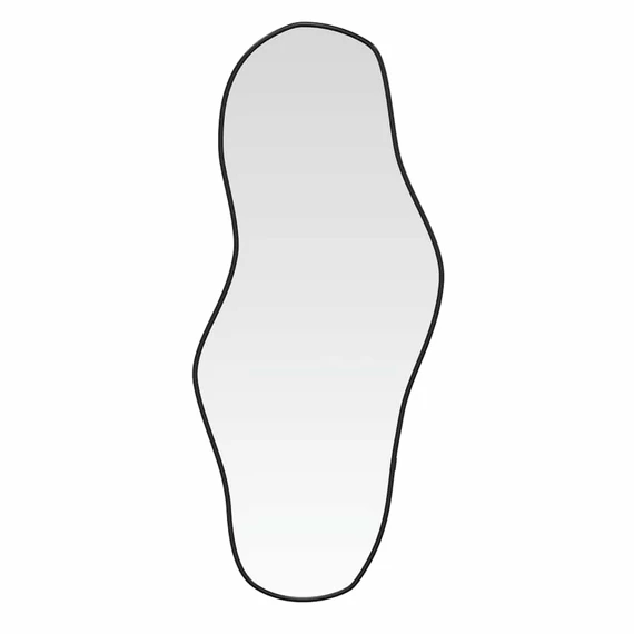 fekete falitükör 70x30 cm