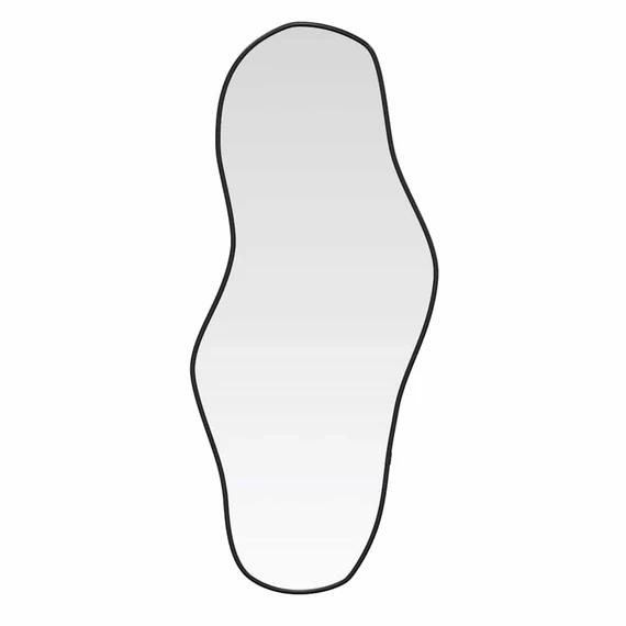 fekete falitükör 90x40 cm