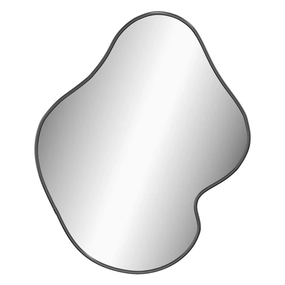 fekete falitükör 60 x 50 cm