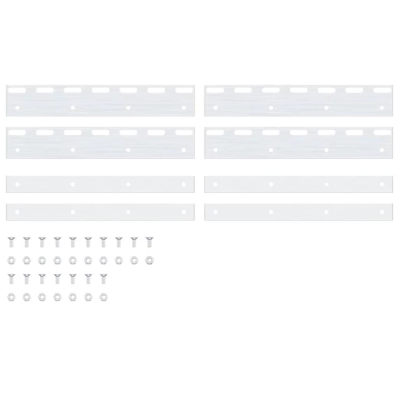 4 db ezüst rozsdamentes acél összekötő lemez 28 cm