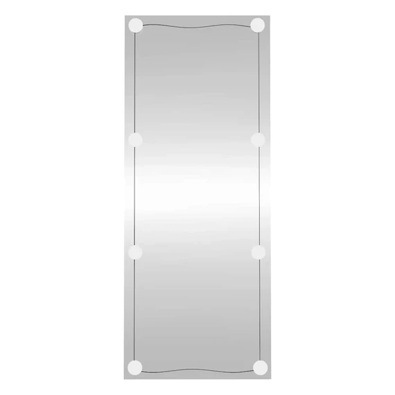 téglalap alakú üveg falitükör LED fényekkel 40 x 100 cm