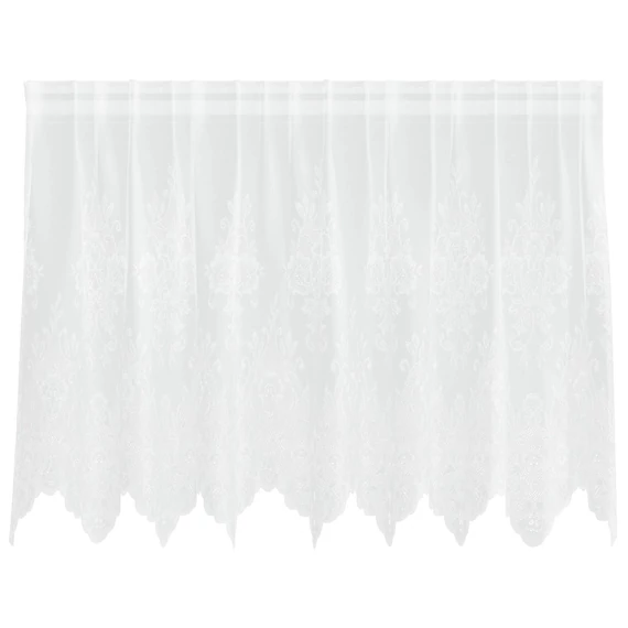 Csipkés Függöny  Fehér 80 x 200 cm Poliészter