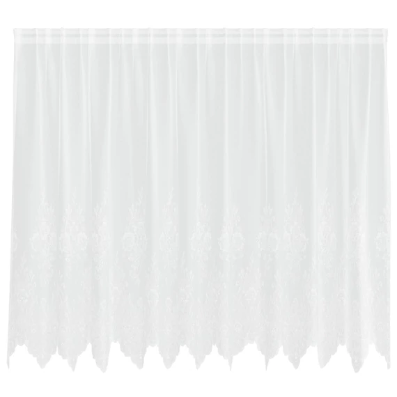 Csipkés Függöny  Fehér 180 x 300 cm Poliészter