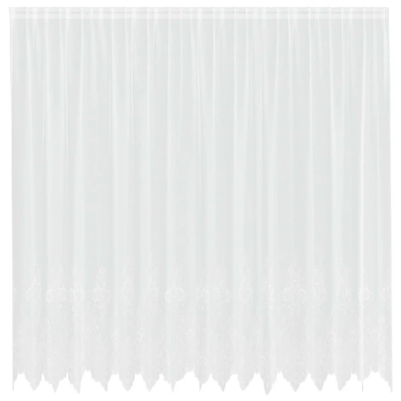 Csipkés Függöny  Fehér 200 x 400 cm Poliészter