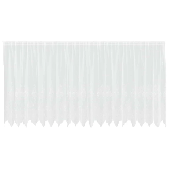Csipkés Függöny  Fehér 180 x 500 cm Poliészter