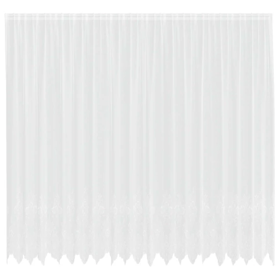 Csipkés Függöny  Fehér 260 x 500 cm Poliészter