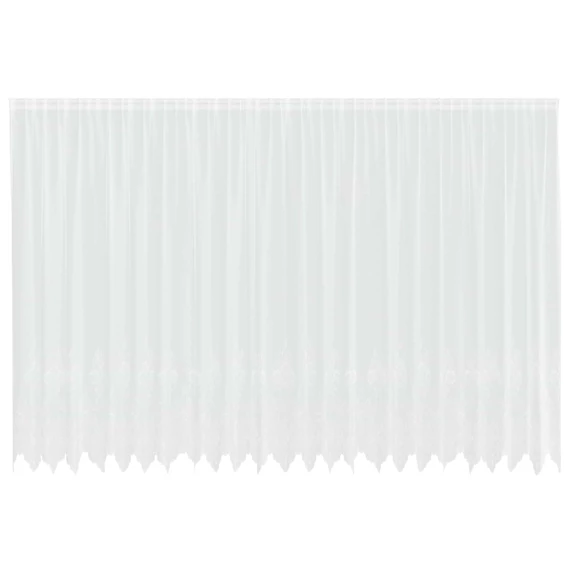 Csipkés Függöny  Fehér 220 x 600 cm Poliészter