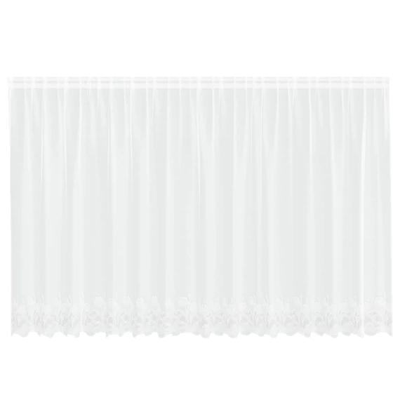 Csipkés Függöny  Fehér 160 x 400 cm Poliészter