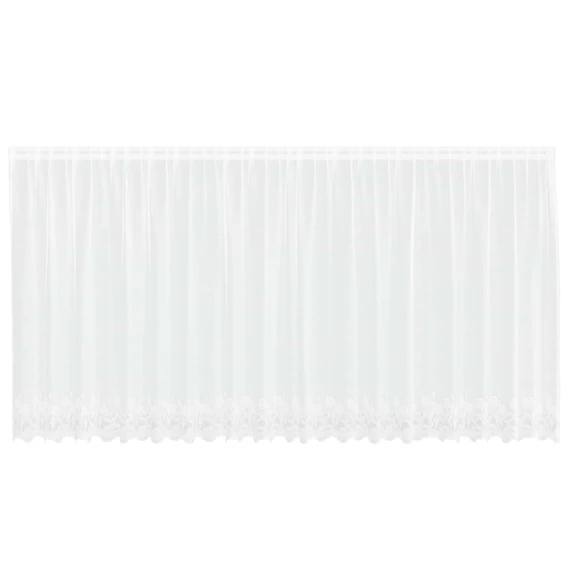 Csipkés Függöny  Fehér 180 x 500 cm Poliészter