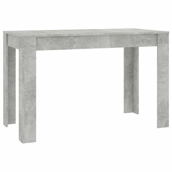vidaXL betonszürke szerelt fa étkezőasztal 120 x 60 x 76 cm