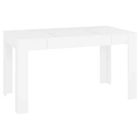 vidaXL fehér szerelt fa étkezőasztal 140 x 74,5 x 76 cm