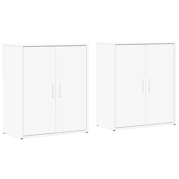 vidaXL 2 db fehér szerelt fa tálalószekrény 60 x 31 x 70 cm