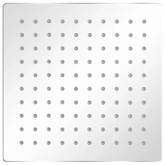 vidaXL Rozsdamentes acél zuhanyrózsa 20x20 cm négyszögletes