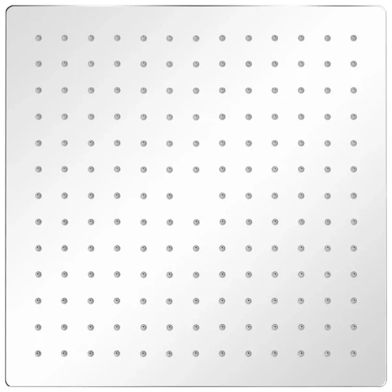 vidaXL Rozsdamentes acél zuhanyrózsa 30x30 cm négyszögletes