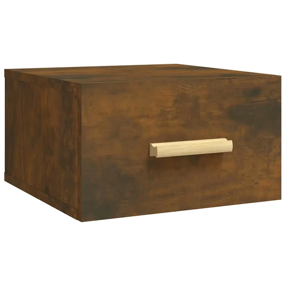 vidaXL füstös tölgy szí­nű falra szerelhető éjjeliszekrény 35x35x20 cm