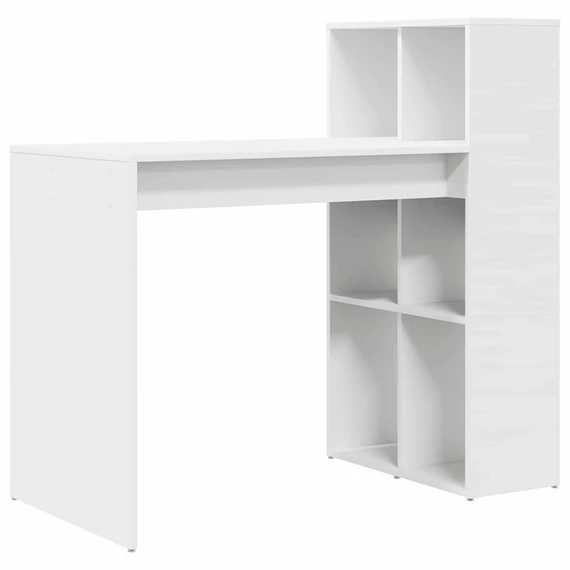 Asztal polcokkal tárolóval Fehér 108 x 55 x 103.5 cm