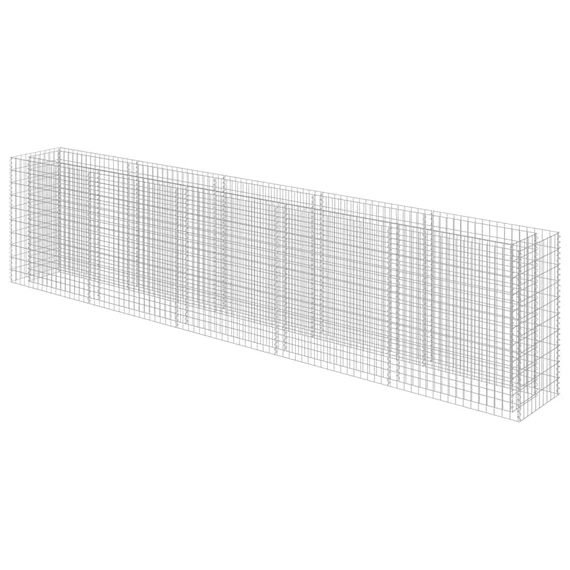 horganyzott acél gabion magaságyás 450 x 50 x 100 cm