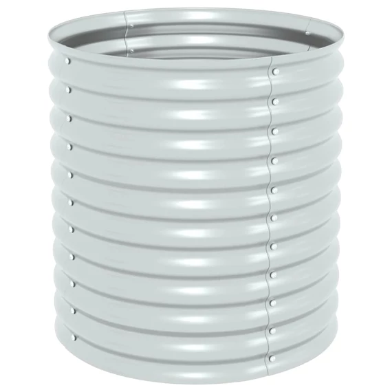 ezüstszínű horganyzott acél kerti magaságyás 80 x 80 x 81 cm