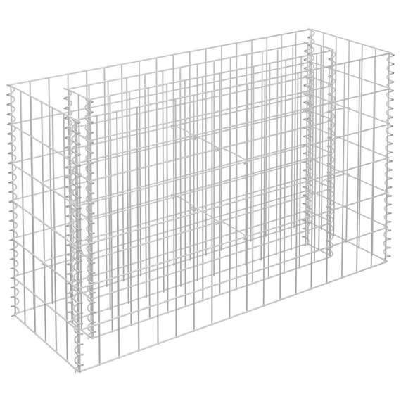 horganyzott acél gabion magaságyás 90 x 30 x 60 cm