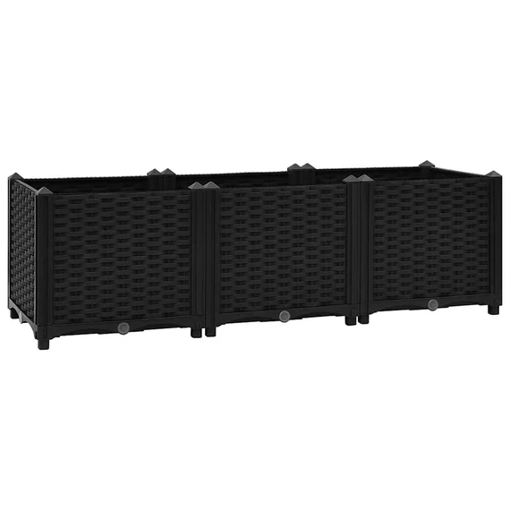 műanyag magaságyás 120 x 40 x 38 cm