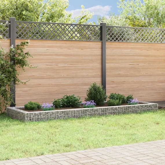 horganyzott acél gabion magaságyás 300 x 100 x 20 cm