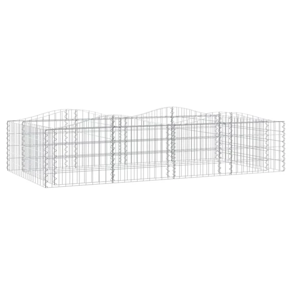 í­ves horganyzott vas gabion magaságyás 200x100x50 cm