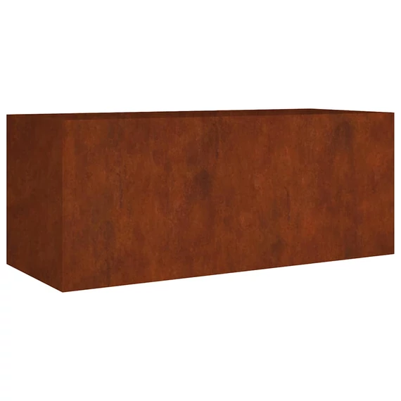 corten acél kerti magaságyás 200x80x80 cm