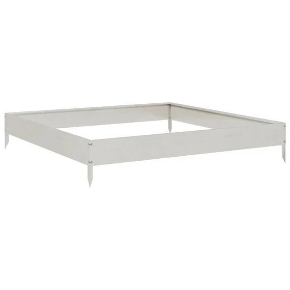 rozsdamentes acél kerti magaságyás 100 x 100 x 18,5 cm