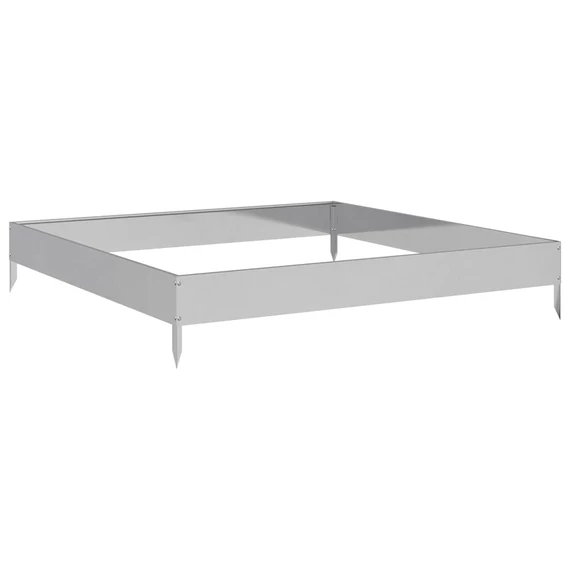 horganyzott acél kerti magaságyás 100 x 100 x 18,5 cm