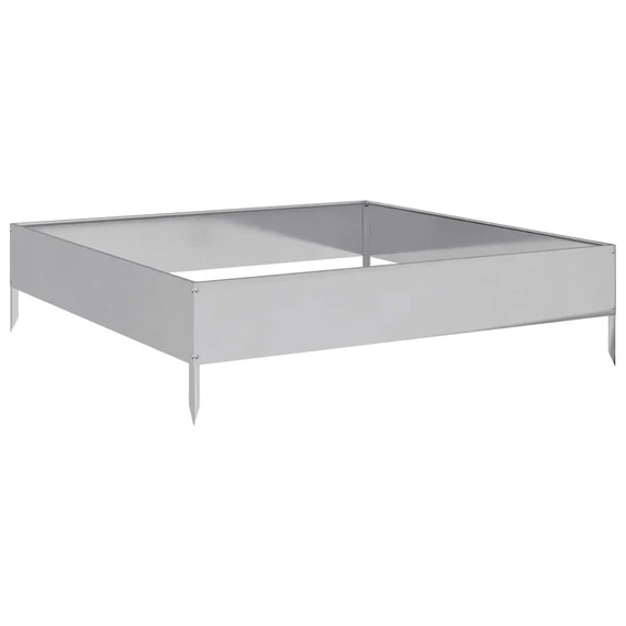 horganyzott acél kerti magaságyás 100 x 100 x 26 cm