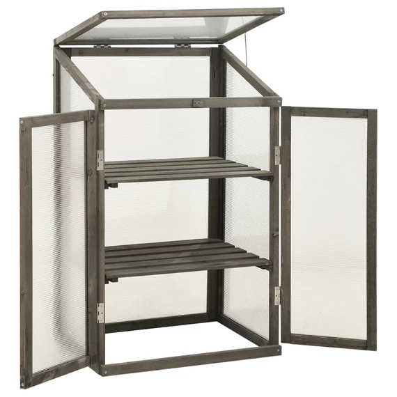 vidaXL fenyőfa melegház 60 x 45 x 100 cm