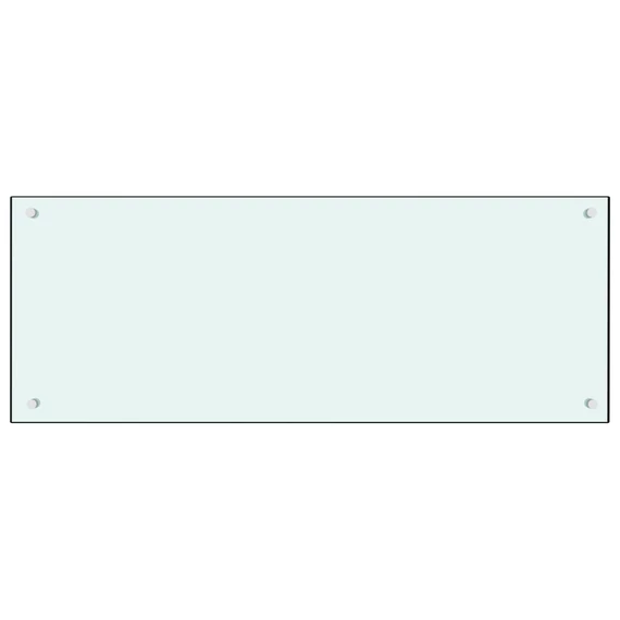 vidaXL fehér edzett üveg konyhai fröccsenésgátló 100 x 40 cm