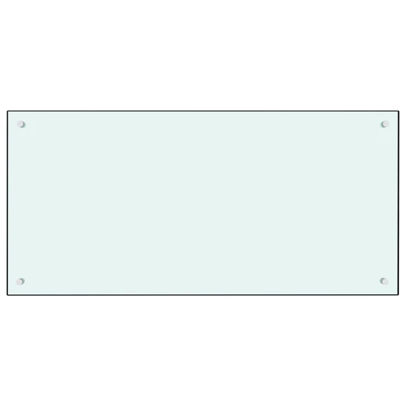 vidaXL fehér edzett üveg konyhai fröccsenésgátló 100 x 50 cm