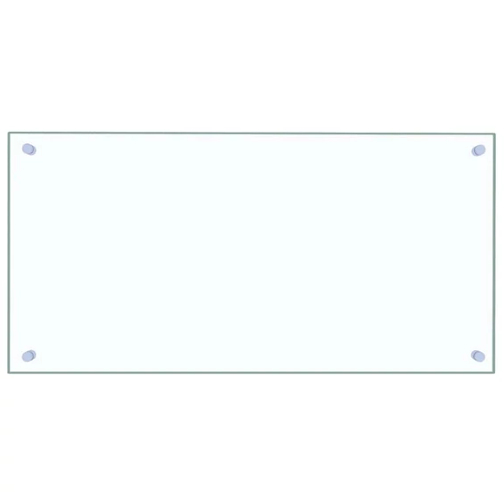 vidaXL átlátszó edzett üveg konyhai fröccsenésgátló 80 x 40 cm