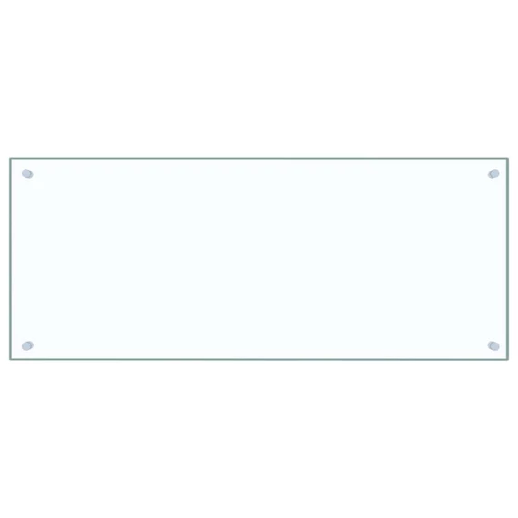 vidaXL átlátszó edzett üveg konyhai fröccsenésgátló 100 x 40 cm