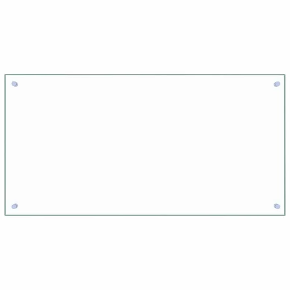 vidaXL átlátszó edzett üveg konyhai fröccsenésgátló 100 x 50 cm