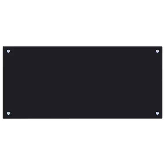 vidaXL fekete edzett üveg konyhai fröccsenésgátló 90 x 40 cm