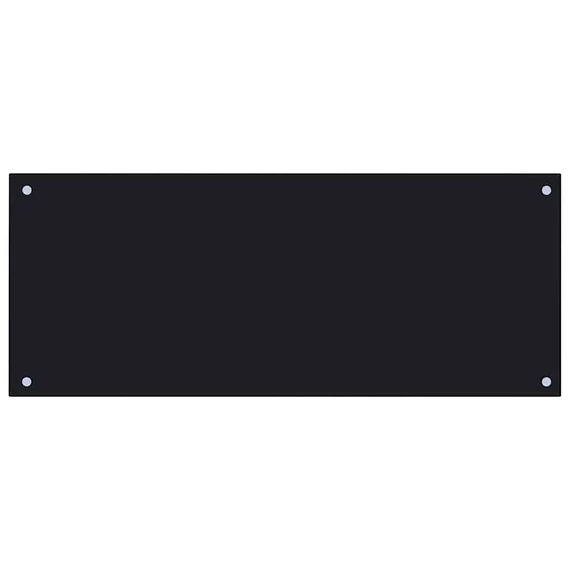 vidaXL fekete edzett üveg konyhai fröccsenésgátló 100 x 40 cm