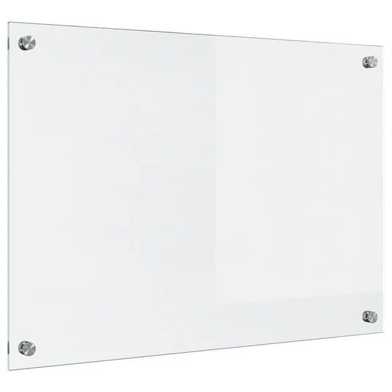 vidaXL Konyhai fröccsenésgátló ítlátszó 70 x 50 cm edzett üveg