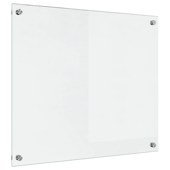 vidaXL Konyhai fröccsenésgátló ítlátszó 70 x 60 cm edzett üveg