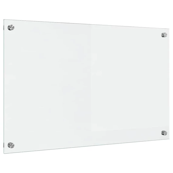 vidaXL Konyhai fröccsenésgátló ítlátszó 80 x 50 cm edzett üveg