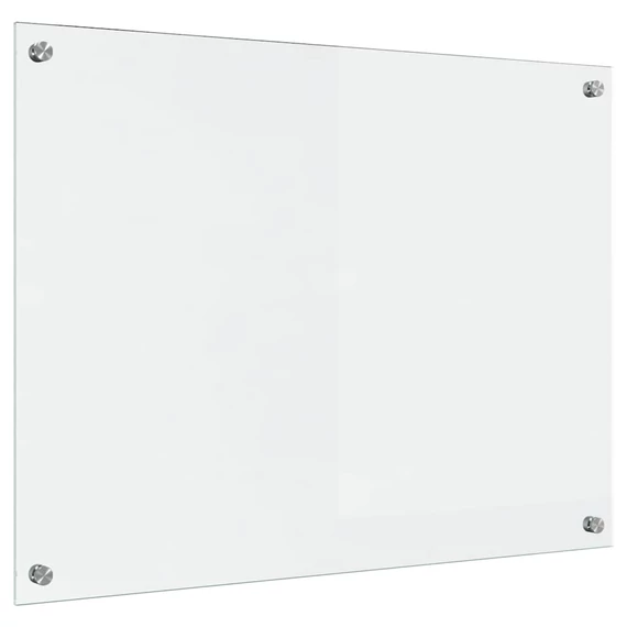 vidaXL Konyhai fröccsenésgátló ítlátszó 80 x 60 cm edzett üveg