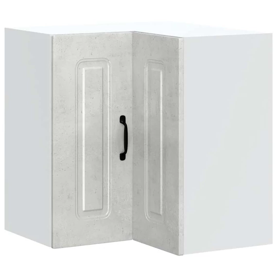 vidaXL Konyhai fali sarokszekrény Kalmar beton szürke műfa