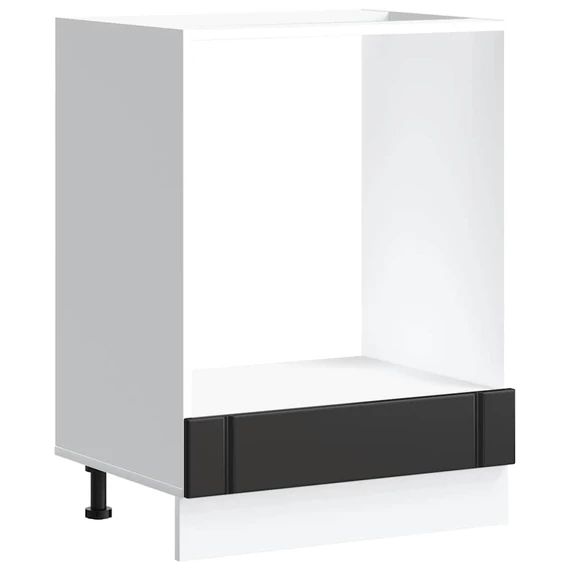 vidaXL sütő szekrény Lucca fekete szerelt fa