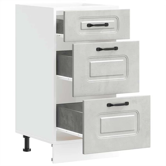 vidaXL Konyhai alapszekrény Kalmar beton szürke műfa