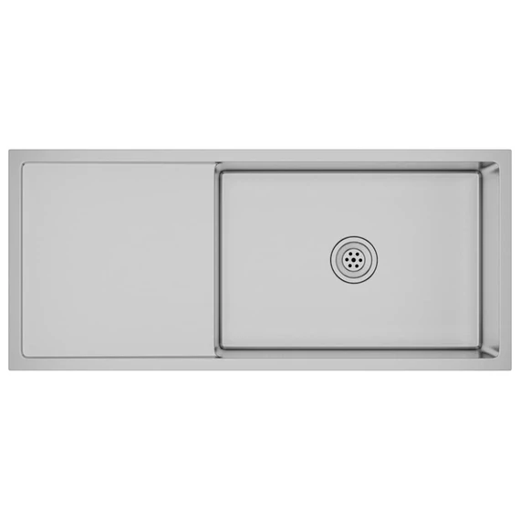 vidaXL kézzel készült rozsdamentes acél mosogató