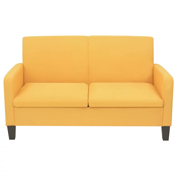 Kétszemélyes sárga kanapé 135 x 65 x 76 cm