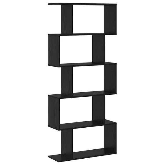 Könyvespolc Fekete tölgy 70 x 24 x 161 cm