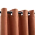Kép 3/5 - 2 db rozsdavörös sötétítő függöny fémgyűrűkkel 140 x 245 cm